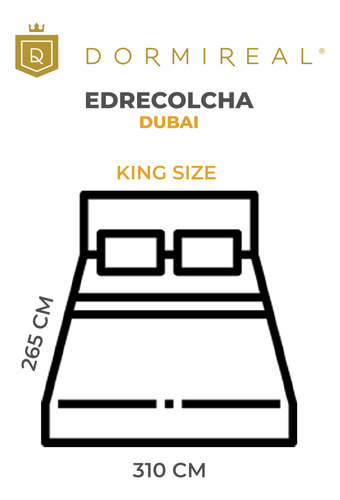 Edrecolcha Dubai De Tela Española King Size Dormireal