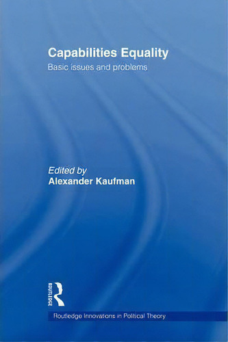 Capabilities Equality, De Alexander Kaufman. Editorial Taylor Francis Ltd, Tapa Blanda En Inglés