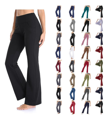 Work Yoga Pants For Women Office Wide Leg Women High Waist