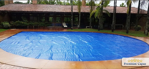 Imagem 5 de 10 de Capa Térmica Piscinas 7x3 Black/blue 300 Micras