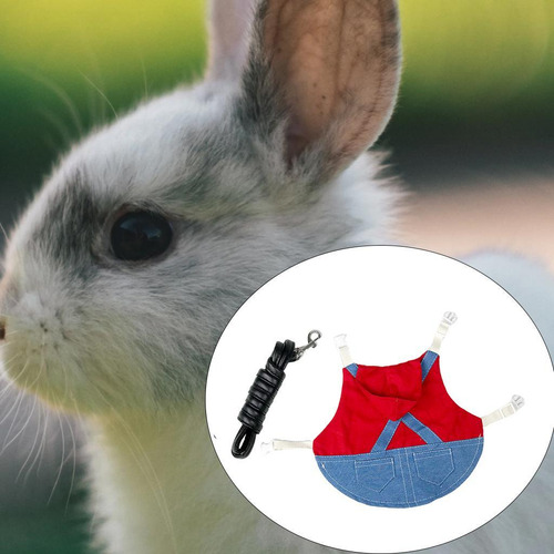 Arnés De Conejo Ropa De Conejo Para Mascotas Suave Y S Rojo