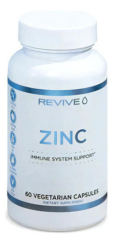 Revive Zinc Apoyo Al Sistema Inmunológico 60 Vcaps Sabor Sin Sabor