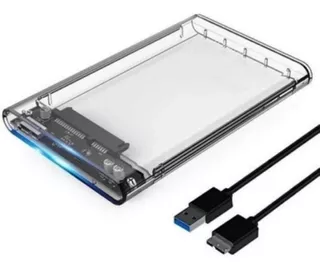 Carry Case Carrier Disk Sata Disco 2.5 Usb 3.0 Transparente