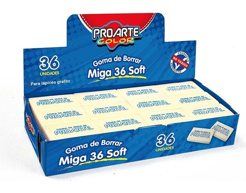 Caja Goma De Miga Proarte 36 Soft 36uni