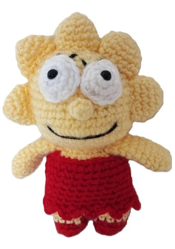 Amigurumi Llavero (crochet) Lisa Simpson 12cm