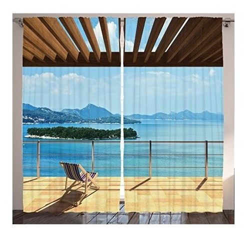 Océano Cortinas Decoración Para Cortinas Dormitorio Para Isl
