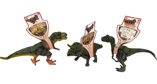 Pack 3 Dinosaurios Con Sonido 