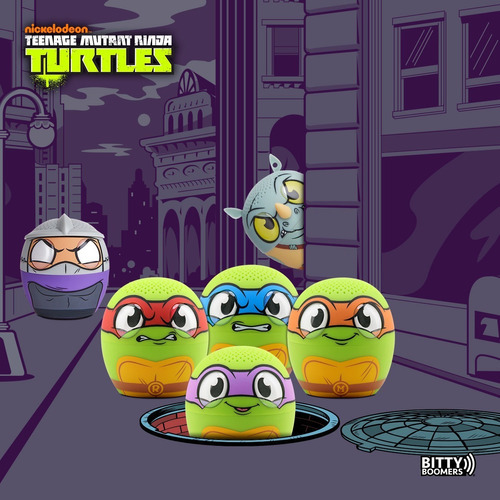 Bocina Bluetooth Tortugas Ninjas Rocksteady Bitty Boomers