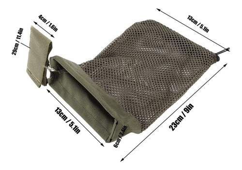 Sh-ruidu Brass Shell Collector,nylon Mesh Catcher Bag