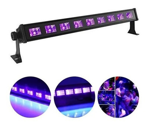 Barra Uv Led Para Disco, Escenario Y Fiesta 12/3w/