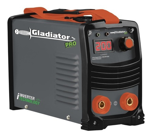 Soldadora Inverter Electrodo 200 Amp 7200/220 Gladiator Color Plomo