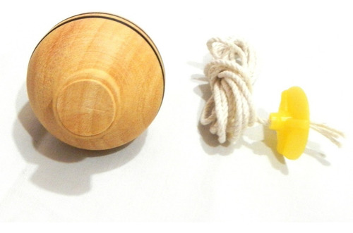 Imagen 5 de 6 de Trompo Clasico De Madera Retro Punta Metalica En Caja