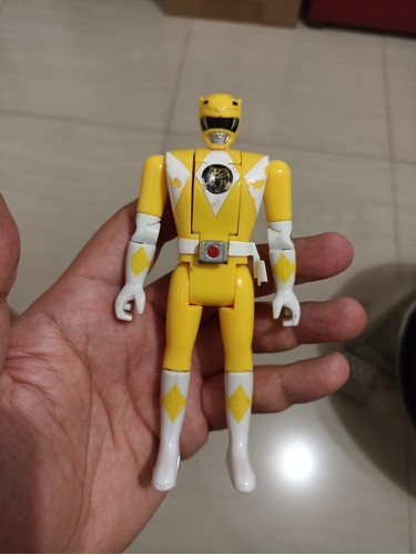 Power Ranger Amarilla 1993 Vintage Cabeza Giratoria