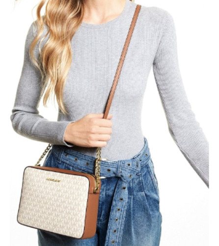 Bolsa Crossbody Michael Kors Vainilla Nueva Y Original