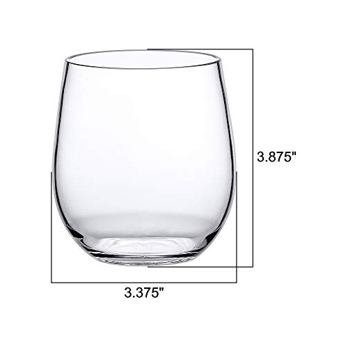 Cindy - Vasos De Vino Tritan Irrompibles De 14 Onzas (j...