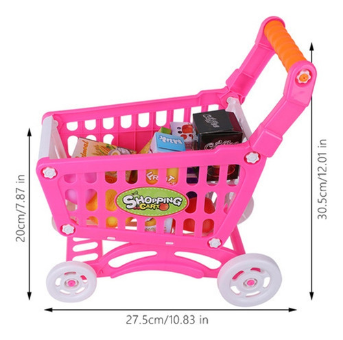 Carrito De Compras Para Niños, Juguete, Juego De Rol, Comida