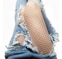 Comprar Medias Malla Blanca Hueco Mediano!! Medias Pantalon White