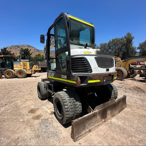 Mini Excavadora Neumática Bobcat E55w Año 2016 4x4
