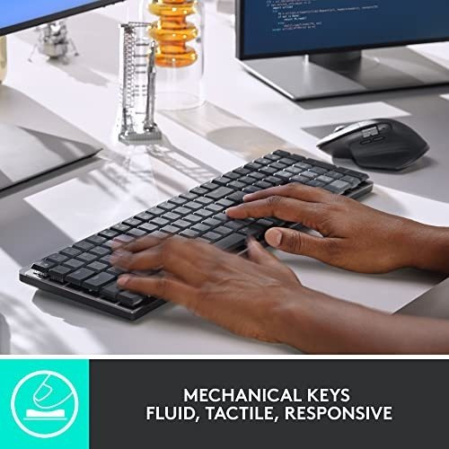 Teclado mecânico sem fio Logitech Max. Retroilum Tactil completo