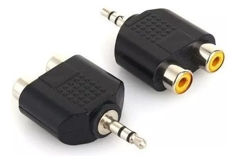 Conector 3.5 Mm A 2 Rca Audio Somos Tienda Física 