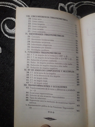Tabla De Valores Naturales De Las Funciones Trigonometricas