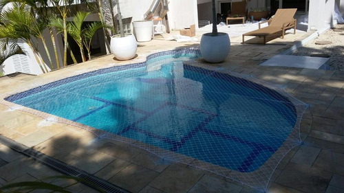 Kit Tela Rede Proteção Para Piscina 7,3 X 4,4 Metros