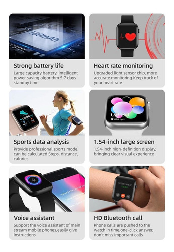 Imagen 6 de 10 de Reloj Smartwatch T500 Plus Con Llamada