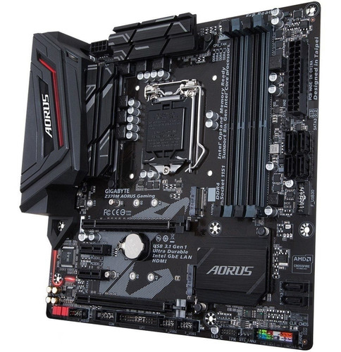 Placa Mãe Gigabyte Z370m-aorus Game 1151 Ddr4 Dvi Hdmi Matx