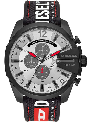 Reloj Diesel Mega Chief Para Hombres 51mm, Pulsera De Acero