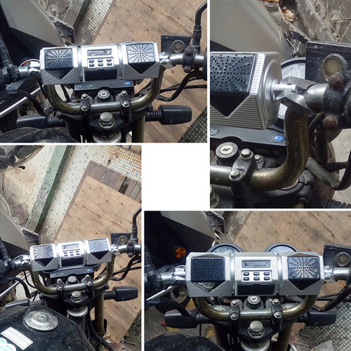 Reproductor Mp3 Montaje Manillar Moto Bt Usb/tf Aux