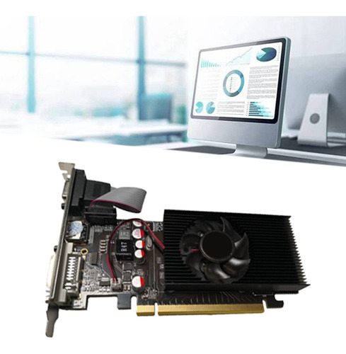 Placa Gráfica Gt210 1gb Ddr2 De 64 Bits Compatível Com Pcie
