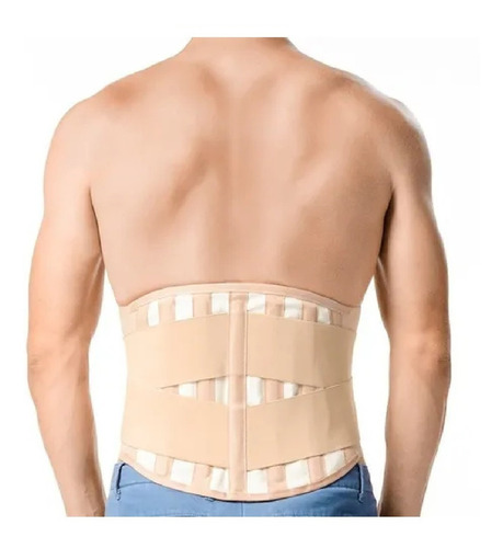 Faja Sacro Lumbar Clasica Ballenada Con Refuerzo Abdominal 