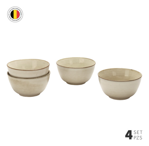 Set 4 Bowls Cerámica 7,5 Cm Siena Simplit
