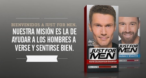 Just For Men Colorante Barba Y Bigote Cubre Canas Pack 3un