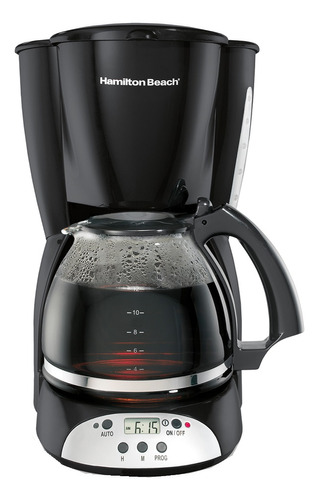 Cafetera Programable Hamilton Beach Negra 12 Tazas 49465r