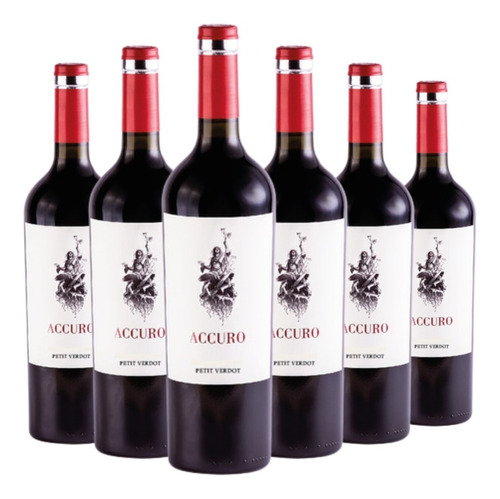 Vino Accuro Petit Verdot Caja X 6 X 750ml.