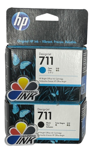 Cartucho Hp 711 N 80ml Y 711 Cian Original