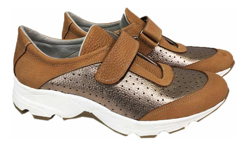 Imagen 1 de 2 de San Crispino Zapatillas Con Velcro 0986