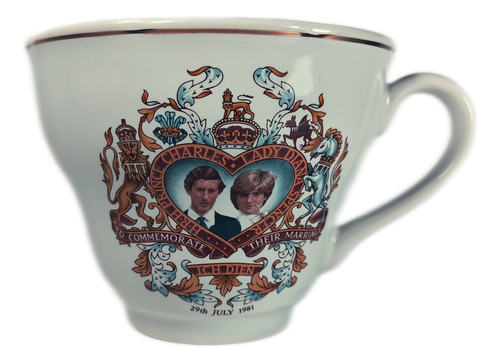 Taza Conmemorativa Boda Real Carlos Diana (Usado)