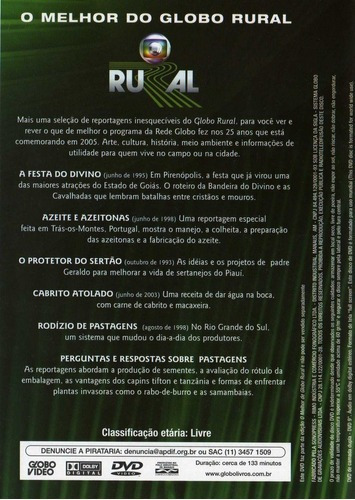 Imagem 2 de 2 de Dvd O Melhor Do Globo Rural 25 Anos - A Festa Do Divino