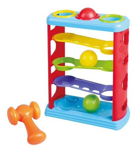 Hammer And Roll Tower | Ball Track Knock Banco Plug Play | L