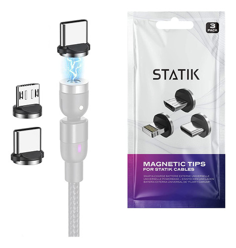 Statik Magnetic Tips - 3 Tip Connectors That Magnetically St
