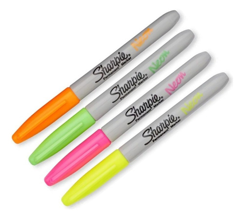 Marcadores Sharpie Neon ( Rosa, Verde, Amarillo, Naranja )