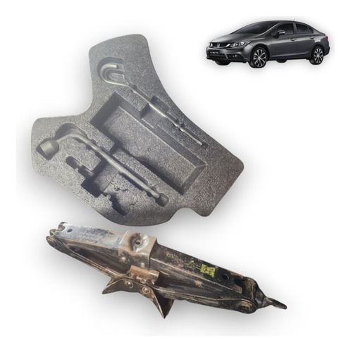 Kit Macaco + Ferramenta Civic G9 Original Honda 2014 À 2016 Preto (Usado)