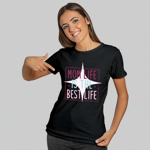Playera Para Mamá En Colores Mom Life Is The Best Life