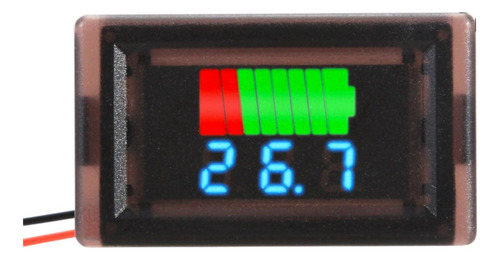 Voltajes De La Batería Indicador Monitorios De Azul Digital