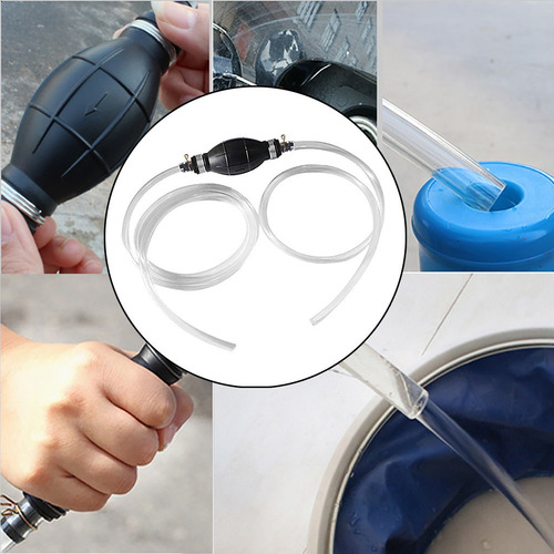 Bomba De Sifón Manual Para Gasolina, Diésel, Agua, Aceite, C