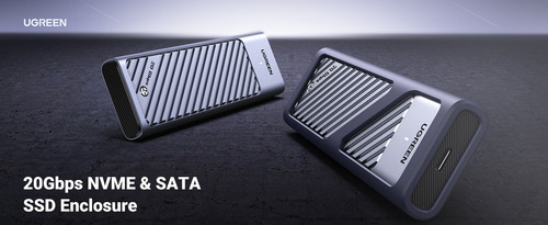 Carcasa M.2 Nvme Sata Ssd Aluminio 20 Gbps Usb-c Uasp Trim
