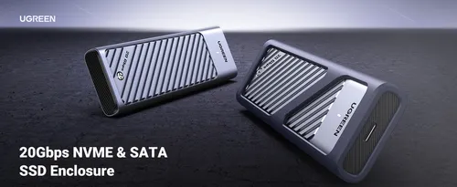 Carcasa M.2 Nvme Sata Ssd Aluminio 20 Gbps Usb-c Uasp Trim