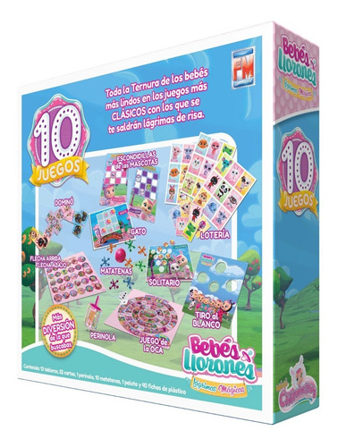 Imagen 3 de 5 de Juego De Mesa Fotorama Bebés Llorones 10 Juegos